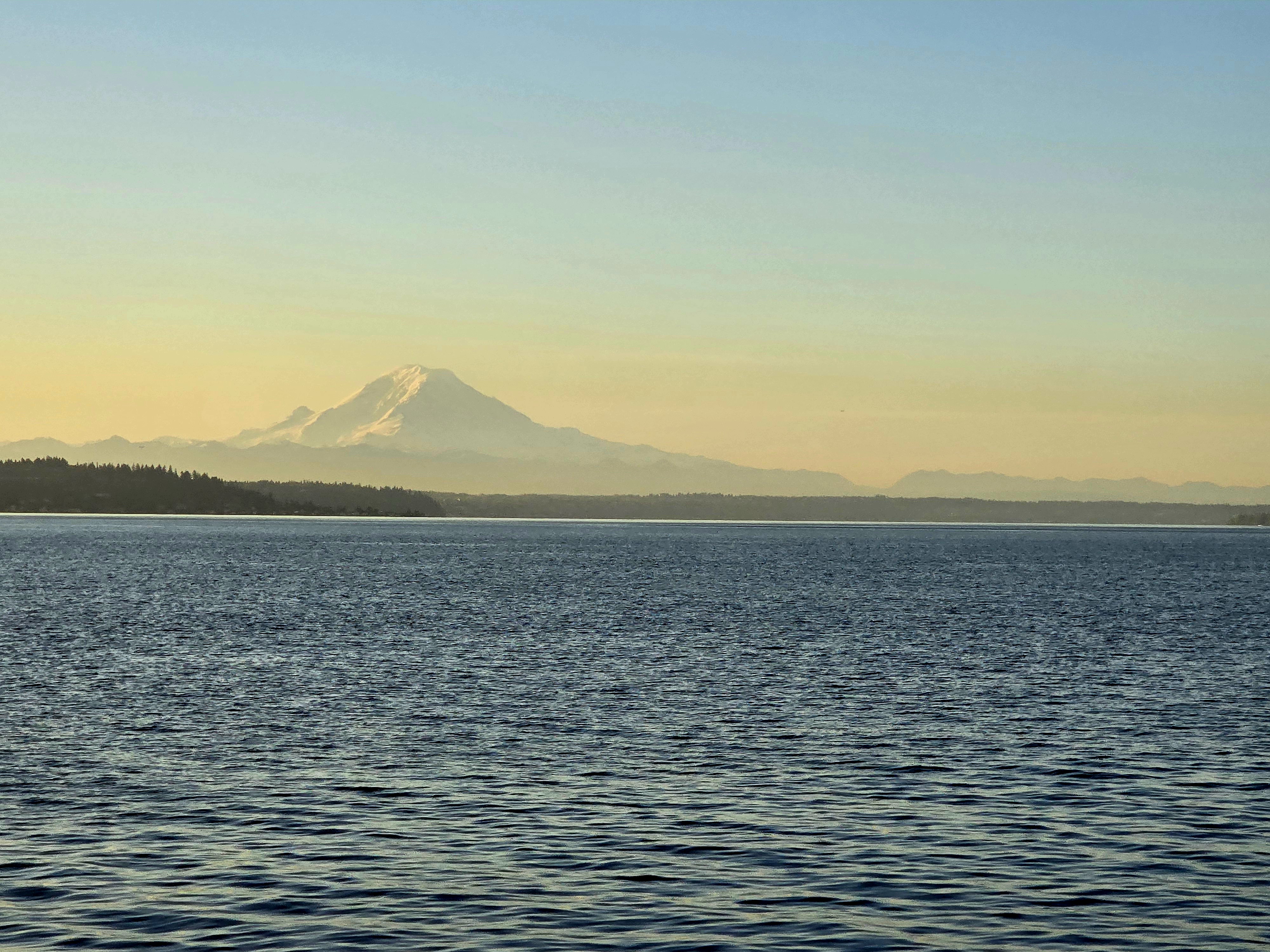 Mt. Rainier over Puget Sound